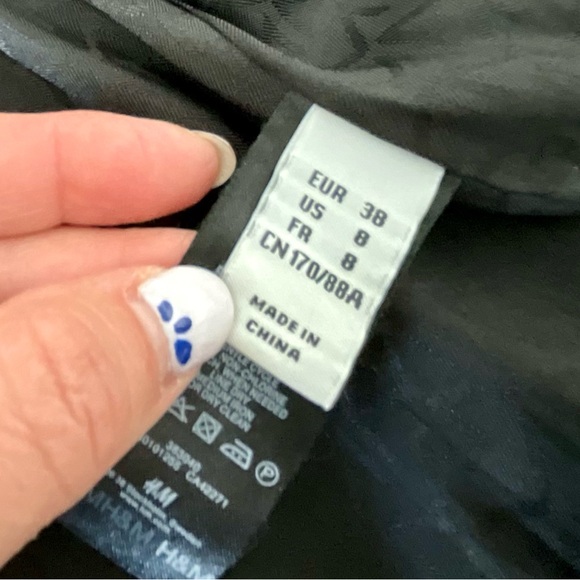 M By Madonna For H&M Zip Up Satin Jacket Size 8 - Picture 5 of 8